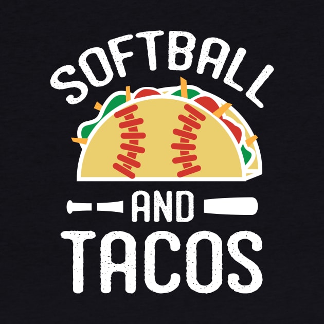 Softball and Tacos - Funny Softball Shirt by BKFMerch
